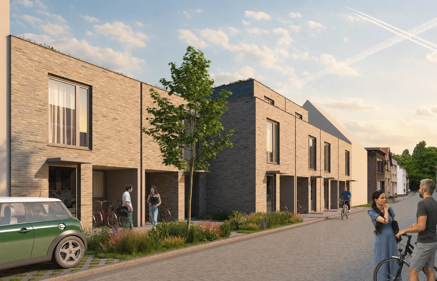 Zes woningen